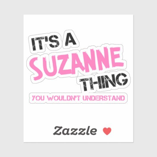 Suzanne ding dat je niet zou begrijpen sticker (Vel)
