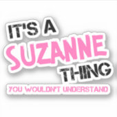 Suzanne ding dat je niet zou begrijpen sticker (Voorkant)