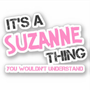 Suzanne ding dat je niet zou begrijpen sticker