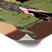 Suzanne in het Oranje en Groen Poster (Hoek)