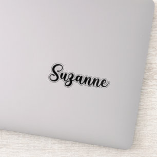 Suzanne Naam - Handgeschreven kalligrafie Sticker