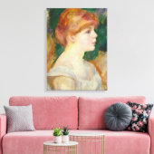 Suzanne Valadon, c.1885 (olie op canvas) Canvas Afdruk (Insitu (Woonkamer))