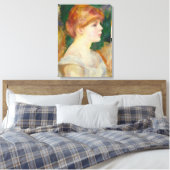 Suzanne Valadon, c.1885 (olie op canvas) Canvas Afdruk (Insitu (Slaapkamer))