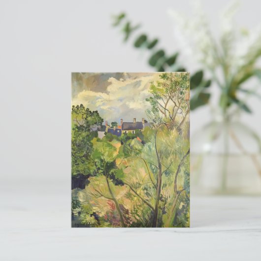 Suzanne Valadon - Uitzicht van Mijn Venster in Gen Briefkaart (Staand voorkant)