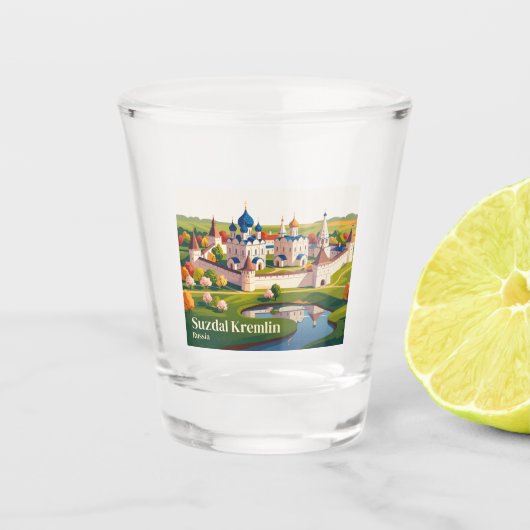 Suzdal Kremlin Rusland Shot Glas (Voorkant)