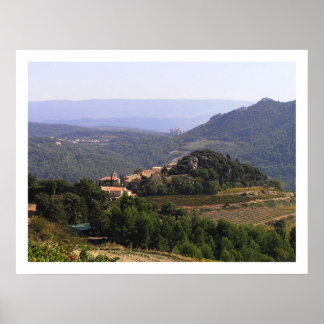 Suzette en Entrechaux, Frankrijk Poster