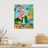 Suzette Loves de eilanden Poster (Keuken)