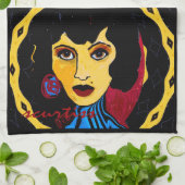 Suzie la serviette de cuisine de sorcière (Plié)