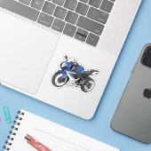 Suzuki GSX-R Sticker (Laptop met iPhone)
