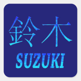 Suzuki Monogram Vierkante Sticker