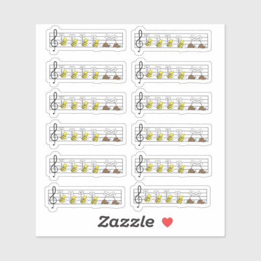 Suzuki Muziek Sticker Set (Vel)