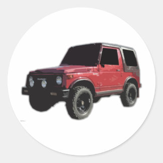 suzuki samurai ronde sticker