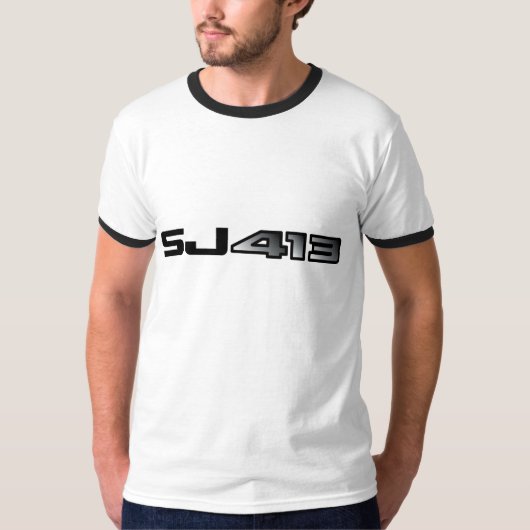 Suzuki SJ 413 script emblem T-shirt (Voorkant)