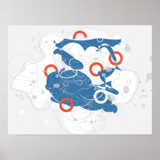 Suzukigo #2 - Retro-modern Abstract Poster