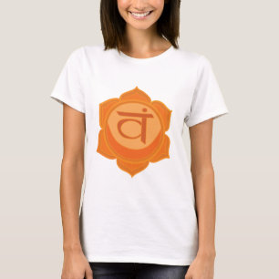 Svadhisthana Sacral Chakra T-shirt, wit T-shirt