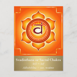 Svadisthana of Sacraal Chakra Briefkaart