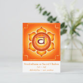 Svadisthana of Sacraal Chakra Briefkaart (Staand voorkant)