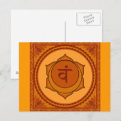 svadisthana of sacraal chakra-Briefkaart Briefkaart (Voorkant / Achterkant)
