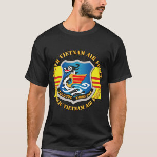SVAF - South Vietnam Air Force w Flag Tx T-shirt