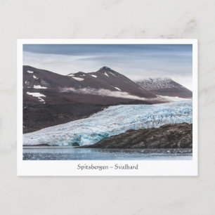 Svalbard Gletsjer Landschap Briefkaart