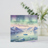 Svalbard, Noorwegen & prijsopgave Bedankkaart (Staand voorkant)