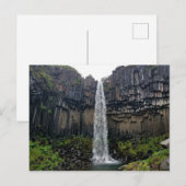 Svartifoss, IJsland Briefkaart (Voorkant / Achterkant)