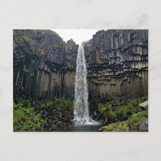 Svartifoss, IJsland Briefkaart (Voorkant)