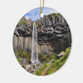 Svartifoss waterval, IJsland Keramisch Ornament (Links)