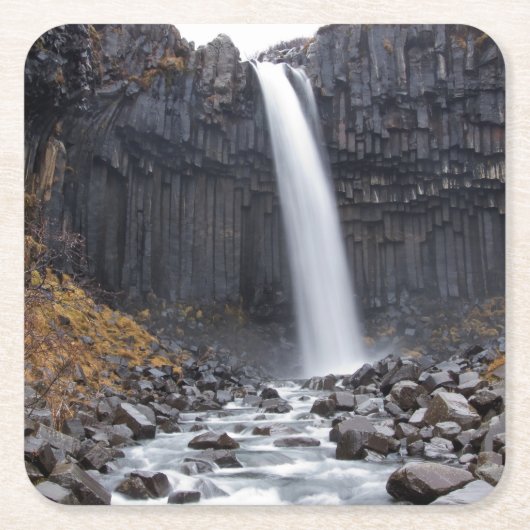 Svartifoss waterval in IJsland onderzetter (Voorkant)