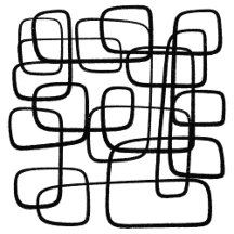 Abstract Line Art Black White Poster Collection