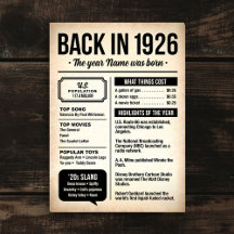 Milestone Birthday Card - Back In the Day