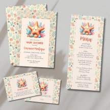 Pastel Ocean Starfish Baby Shower