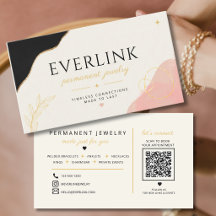 Permanent Jewelry Business Cards 