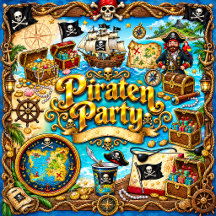 Piraten Party Set Geburtstag & Picknick Niedlich !