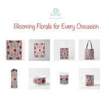 Azure Roses, Crimson Carnations: A Floral Journey