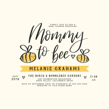 Digitale baby Shower uitnodigingen