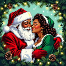 Vintage Mr and Mrs Santa Claus