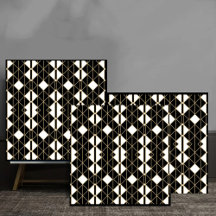 Art Deco Black and Gold Geometric luxury