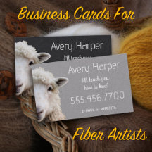 Business Cards for Knitters, Fiber Artists