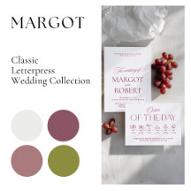 Margot • Classic Letterpress Wedding Collection