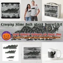Creeping Slime Hulk Weird Horror Art