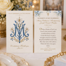 CATHOLIC WEDDING PRAYER CARDS