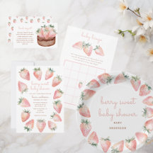 Watercolor Berry Sweet Baby Shower