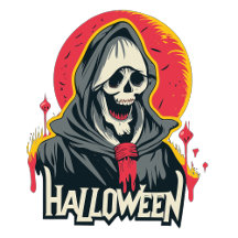 Halloween ghost and scary atmosphere