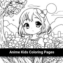 Anime Kids Coloring Pages