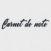 Carnet // cahier