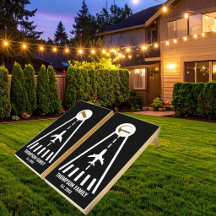 Airplane themed Fun Monogram Family Outdoor Games 