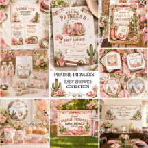 Prairie Princess Western Baby Shower Collection