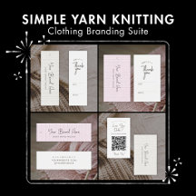 Simple Yarn Knitting Clothing Branding Suite