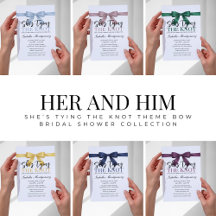 She’s Tying the Knot Theme Bow Bridal Shower